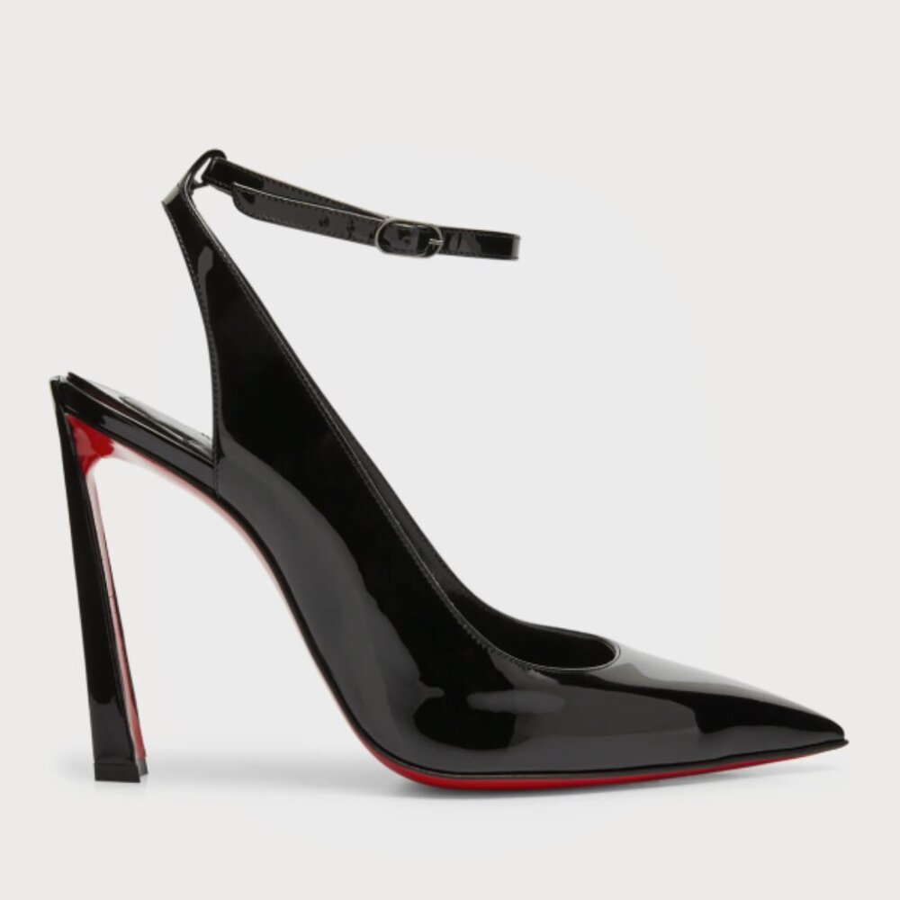 Christian Louboutin Condora Ankle-Strap Red Sole Pumps